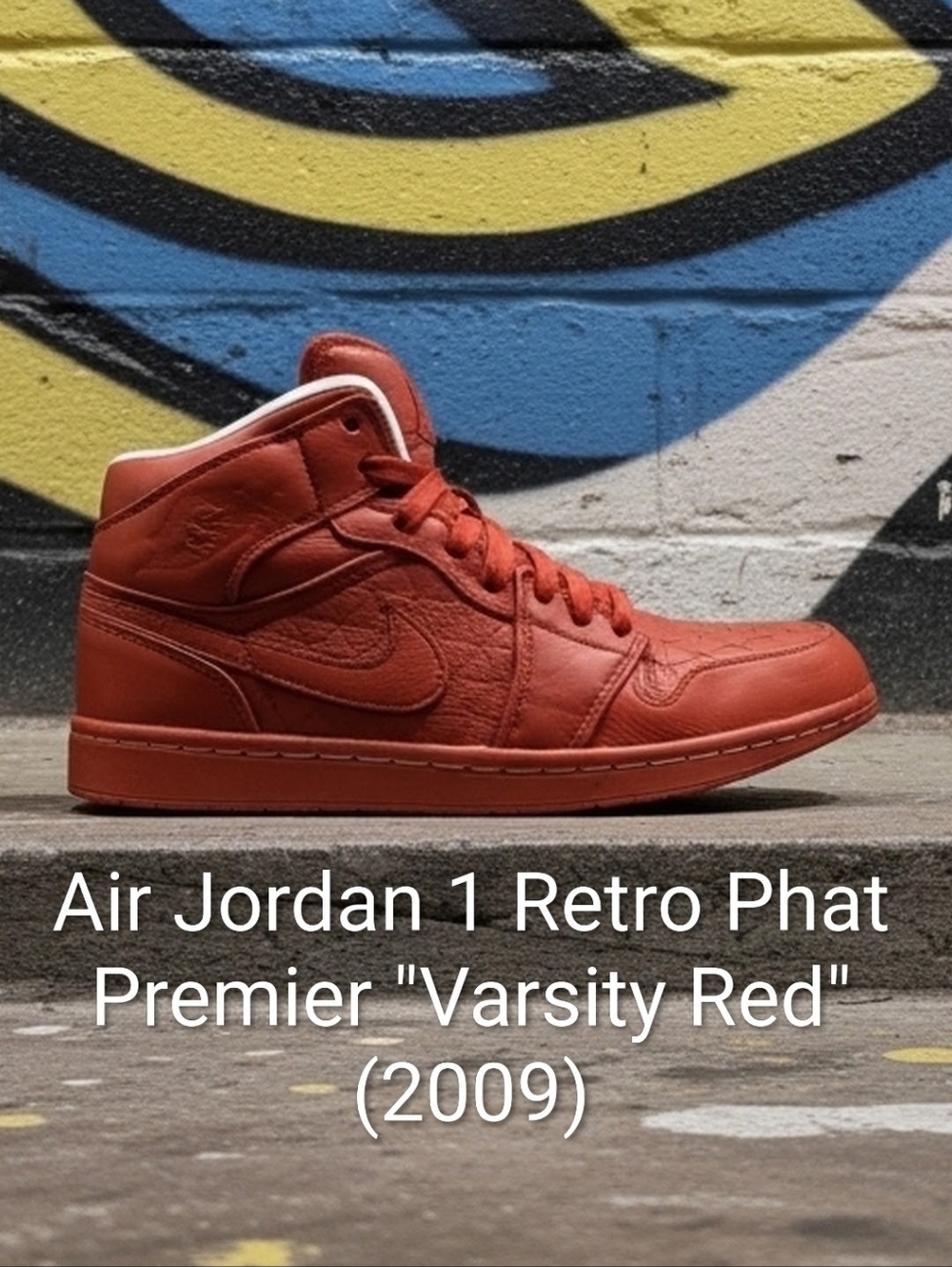 Air Jordan 1 Retro Phat Premier "Varsity Red" (2009) Mens 11.5 EUC